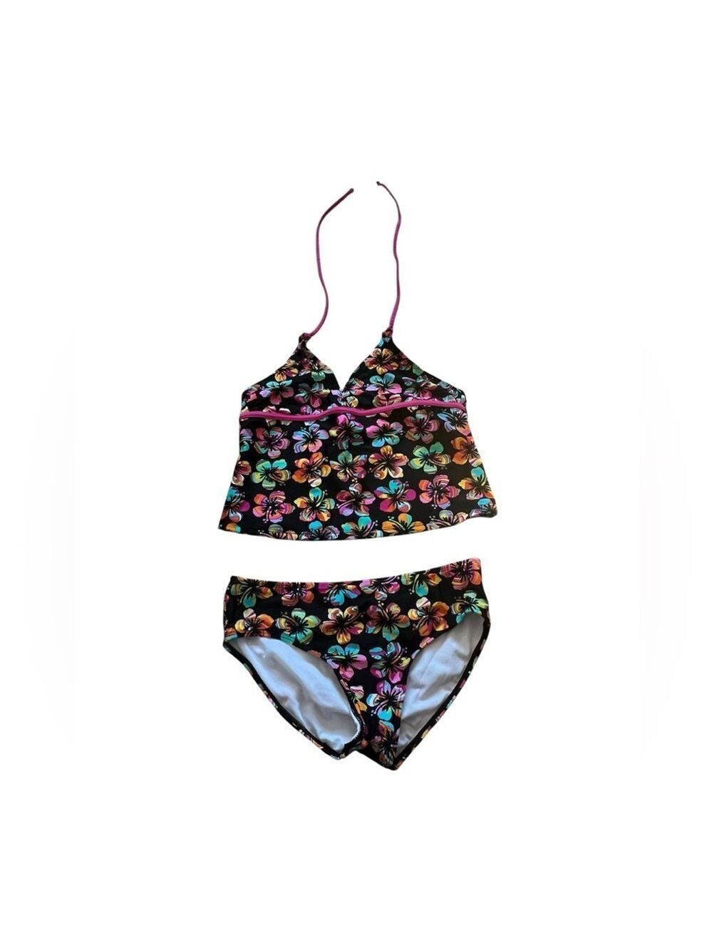 Xhilaration Kids Floral Multicolor Extra Large Bikini